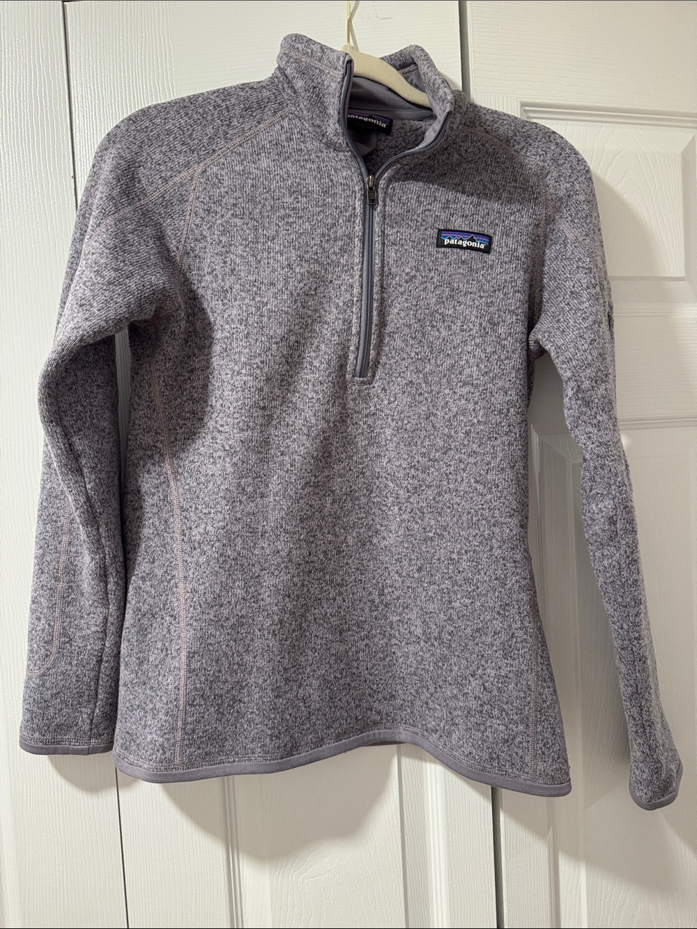 Patagonia Gray Heather Quarter-Zip Fleece Pullover